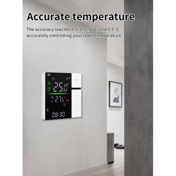 SIXWGH WIFI Smart Thermostat, Voice Control & APP Programmable Thermostat for Electric Heating Water Boiler Home and Office Use