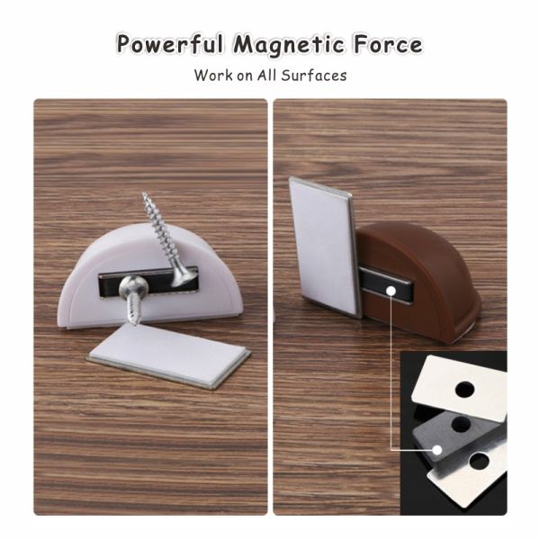 Multicolor Magnetic Plastic Door Wedge Strong Adhesive For Bedroom