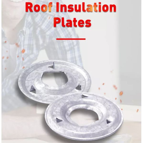 50mm Galvanized Steel Insulation Plates For Fastening Commercial Roofing