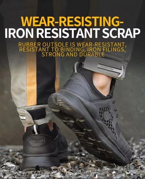 Preço barato trabalho de aço botas protectoras masculinas anti-quebra-cabeça calçados de segurança casual para homens trabalho