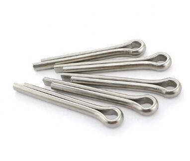 Grade 8.8 DIN94 Carbon Steel Dowel Pins Split Pin Fasteners M0.6 - M3.2 ASME B18.6.3