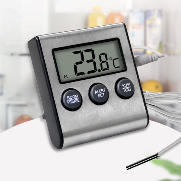 DTH-63 Digital LCD Fridge Freezer Thermometer Cold Room Temperature Gauge Monitor Refrigerator Thermometer