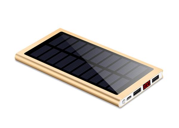 9mm Solar Charger Power Bank , Ultra Thin Portable Solar Battery Charger