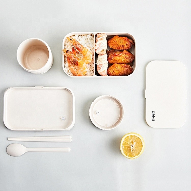 Convenient Bento Lunch Box for Kids Includes Soup Cup Heat Preservation Bags
