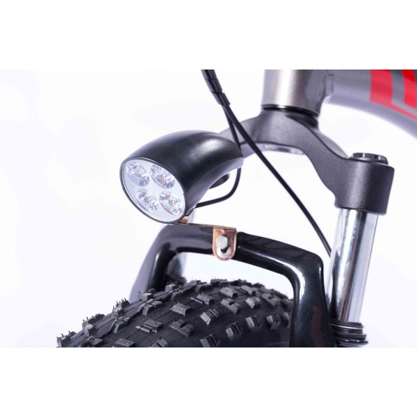 7 Speed Fat Tires Electric Bike 36V 10Ah Removable Lithium Ion Battery 350W Motor