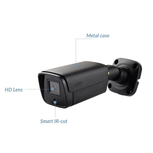 Customized 4CH 4MP IP Camera Kit for Outdoor Bullet Camera Security Surveillance