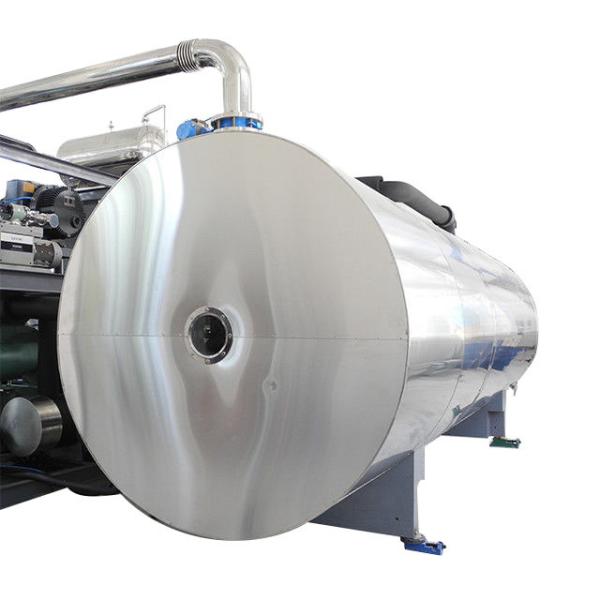 500Kgs Per Batch Large Capacity Industrial Freeze Dry Machine Horizontal Cylinder Type CE Approved