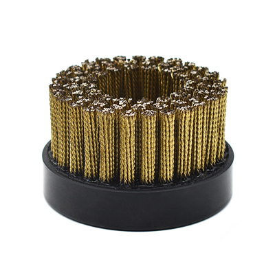 Floor Grinding Machine 70mm Diameter Knotted Brass Wire Disc Brush