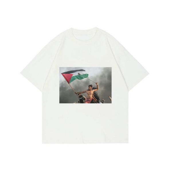Custom Cotton Graphic Tshirts For Men Printed With Pattern Anti-pilling