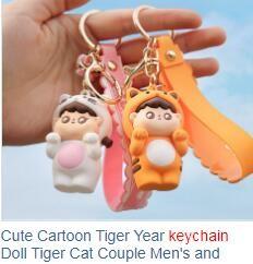 Cartoon Bear Keychain Cute Crystal Keychain Suitable for Car Keys Bag Ornaments Decoration Gifts Suitable for Women