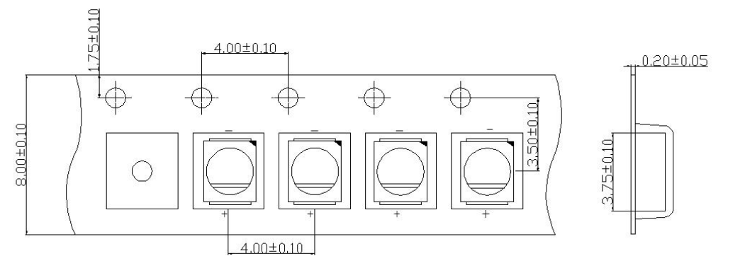 звукомерный обломок 150lm/W привел белизну Smd 2835 6V 5700K теплую к холодной белизне