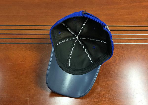 Curve bill Customize 6panel  navy blue 3D embroidery M letter baseball caps hats