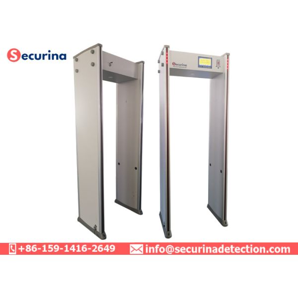 Multi - Zone Arch Metal Scanner Detector 50/60Hz With Led Light Bar Alarming