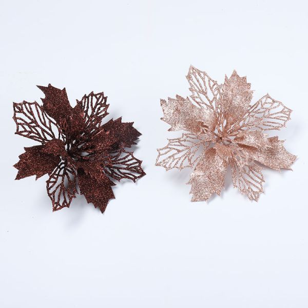 16CM Plastic Simulation Decorative Flower Christmas Wreath Perfect for DIY Hanging Christmas Party Decorations