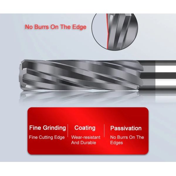 Машины для перекачки твердого карбида с конической сверлой прямой канавкой, резервная труба, вольфрамовая сталь D10*45*90L*6T