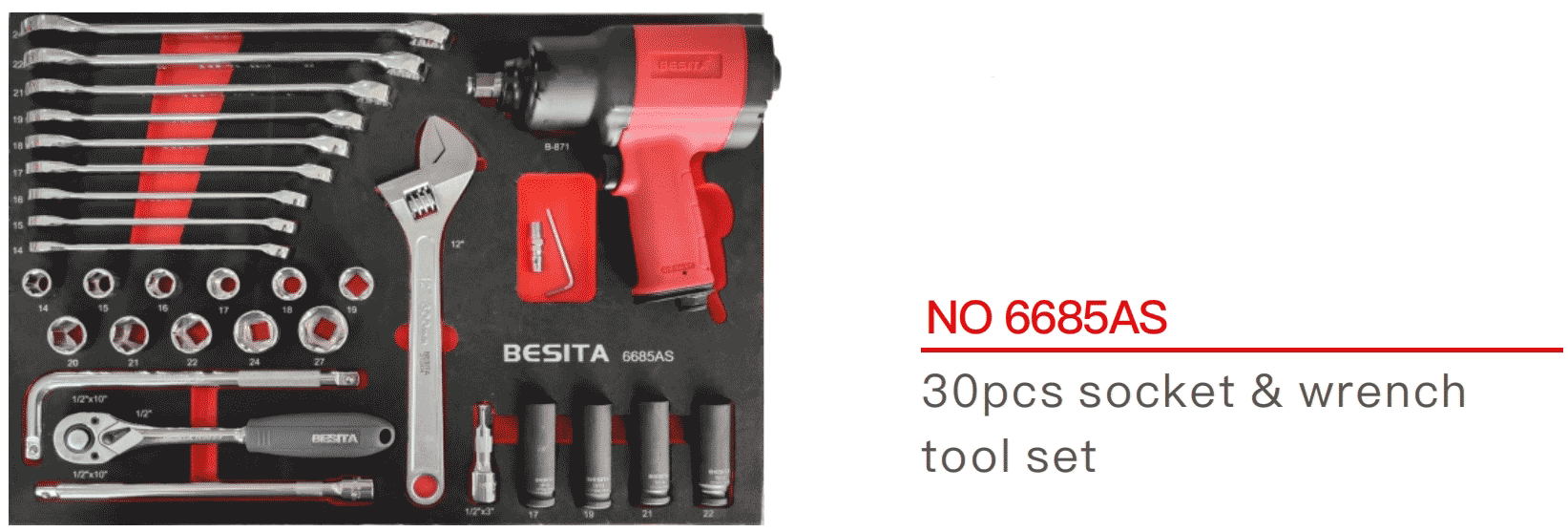 66 Piece Tire Maintenance Tool Solution Electric Car Repair Tool Set OEM