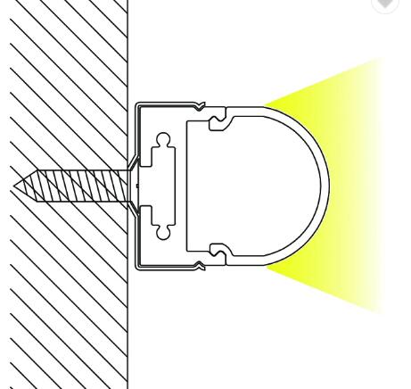 Suspension Mounted Aluminum LED Profile Anodized Aluminum Extrusion Profiles for Ceiling Lighting
