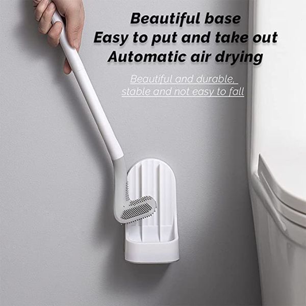 Зеленый цвет с длинными рукоятками набора щетки туалета гольфа силикона TPR белый голубой