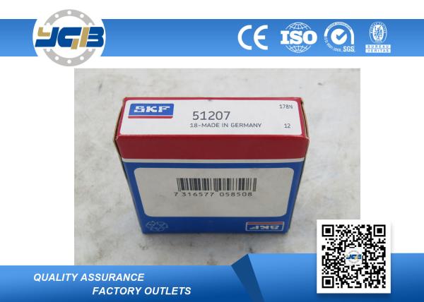 51205 51206 51207 SKF Single Direction Thrust Ball Bearing For Vertical Centrifugal Machine