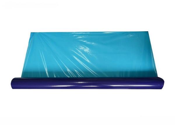 Polyethene Window Glass Protective Film Blue 50 Micron Sunblock Adhesive