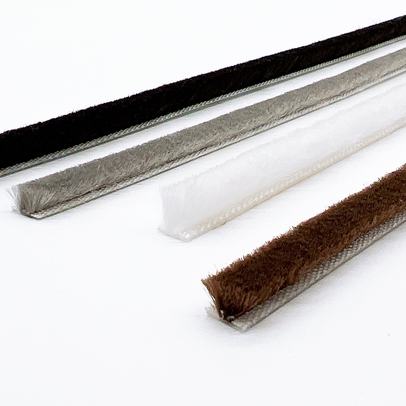 Modern Style Adhesive Door Weather Stripping Brush for Window BLACK/GRAY/BROWN/WHITHE/OTHER Materials and Design