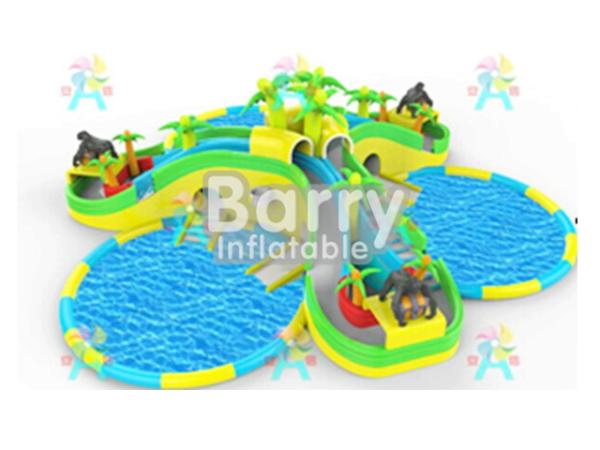 Categoria comercial durável inflável do parque da água das crianças/parque do Aqua com 3 associações