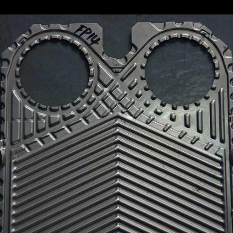 Corrugation Sectional Shape Silver Plate Heat Exchanger Plate for Heat Transfer in Industrial Environments