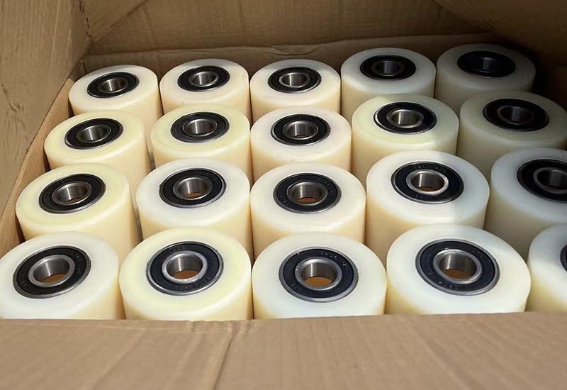 Прочные 8 колес Джек паллета бросили нейлон 200*50mm с подшипником