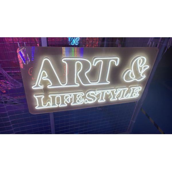 Custom Life&art style neon sign men cave  exhibition wall lighting deco