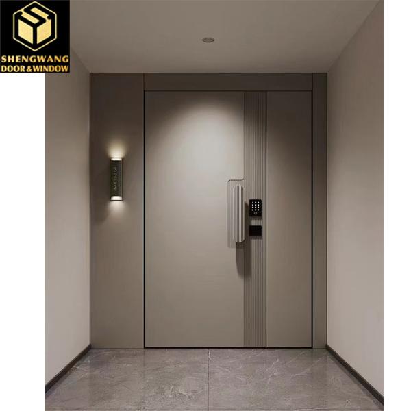 Swing Left Stainless Steel Outswing Metal Door Brown Swinging Fire Doors