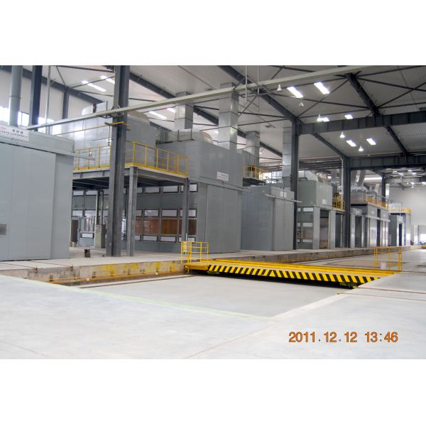 Floor Trolley for Vehicle Transport Industry Paint Booth Electric Moving for Heavy Machinery