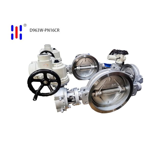 Motorized Electric Butterfly Valve Butt Welding PN16 Triple Eccentric Butterfly Valve