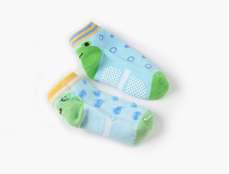 Colorful Non Slip Neworn Baby Socks / Cotton Grip Non Slip Socks For Children