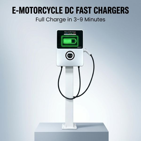 Electric Motorcycle DC Fast Charging Station with 3-9 Minutes Full Charge Smart Cloud AI Monitoring and Liquid Cooling