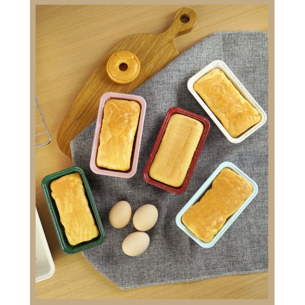 RED Kitchen Goodies 6 Inch Cake Mold Carbon Steel Bread And Toast Mold Baking Pan