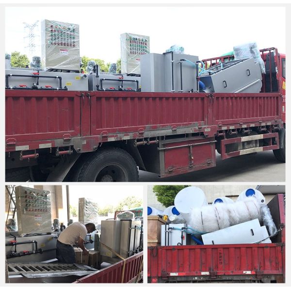 Коробка 500L/H 3 интегрировала очистку сточных вод прибора сухого порошка PAM автоматическую дозируя