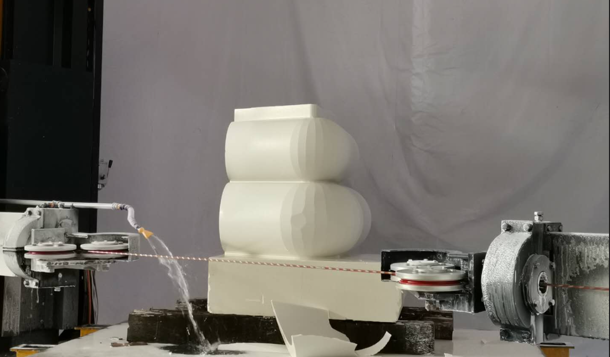 5 Axis CNC Diamond Wire Saw Machine For Cutting And Processing Marble