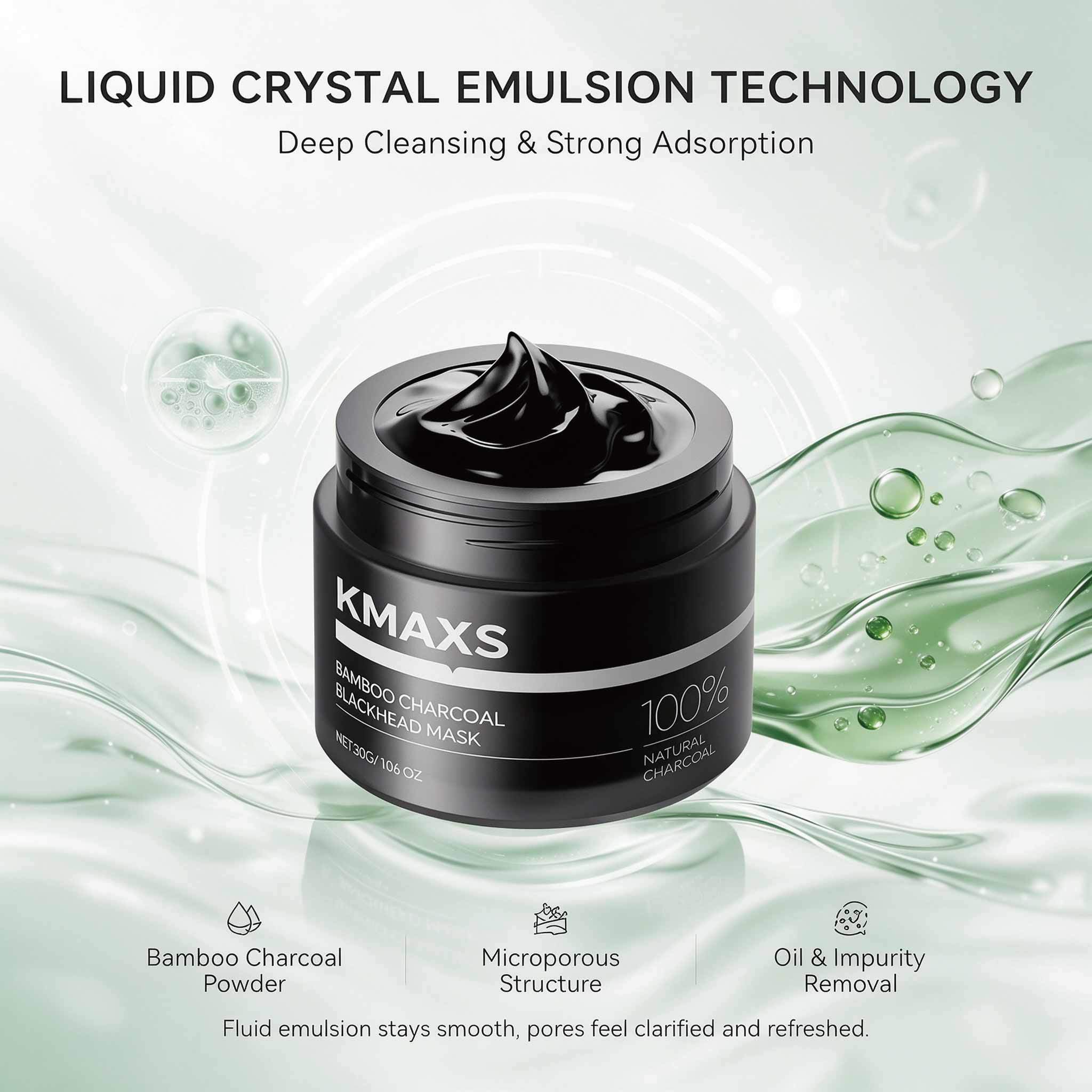Charcoal Blackhead Clay Face Mask Pore Purifying Oil Control Problem Prone Skin OEM