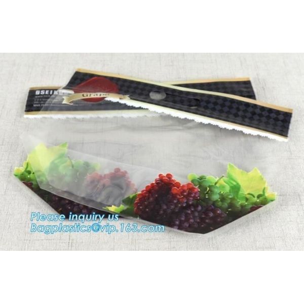 Custom colorful printed slider ldpe ziplock bag, stand up slider zipper export pe grapes bag, zipper lock freezer storag