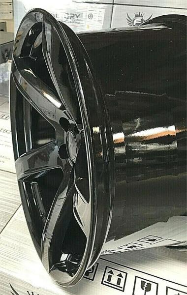 20 10.5 Rear Hellcat HC2 Style Wheels Rims Gloss Black Challenger Charger