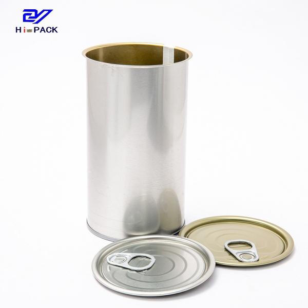 Tinplate Tall Tin Container 520ml Empty Catering Tins D73x131mm