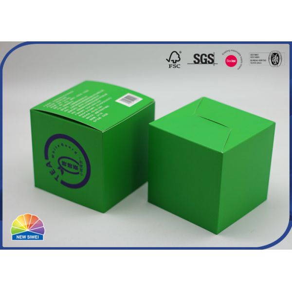 Изготовленная на заказ коробка коробки складчатости формы для бумаги пакетика чая упаковывая бумагу с покрытием 350gsm