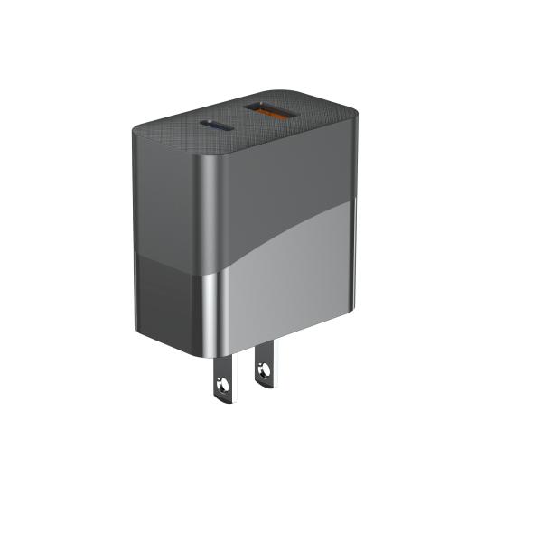 Multiple Protocols 45W Plastic PC GaN Charger With A C Port