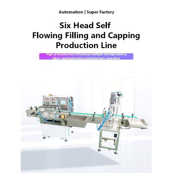 Fully Automatic Magnetic Pump Mineral Water Filling Machine CH-600XGGZ Glass Water Liquid Capping Machine