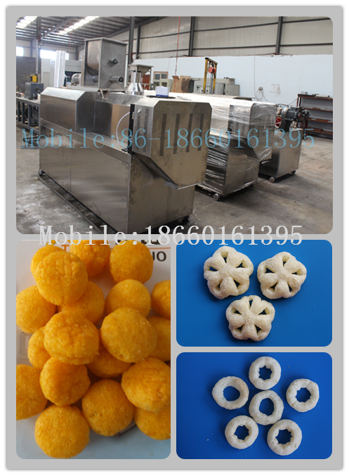 Stainless steel small scale puffed snacks food extrusion machine