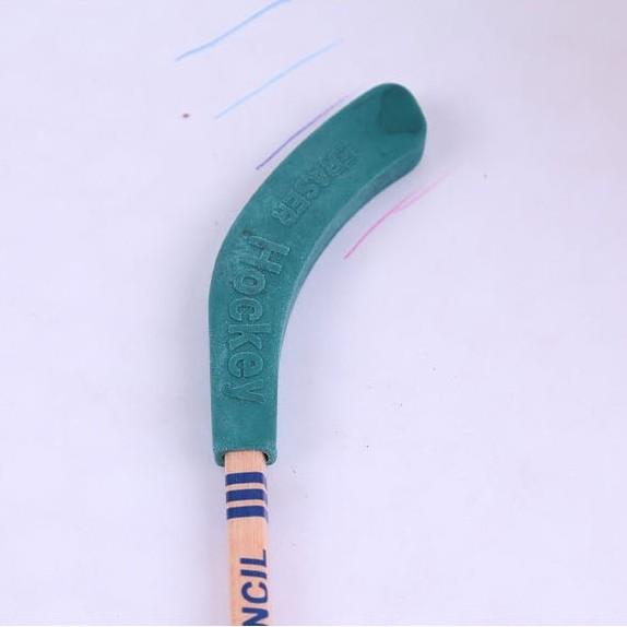 Portable Hockey HB Pencils With Eraser Creative Rubber Sketch Pencil Set For Kids