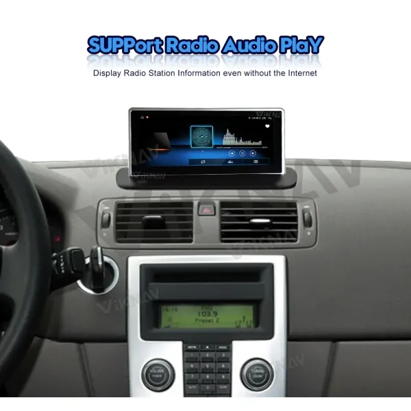 Авторадио Viknav Для Volvo XC90 (2004-2013) 8,8 дюйма Android Авто мультимедийный проигрыватель GPS навигационный головной блок