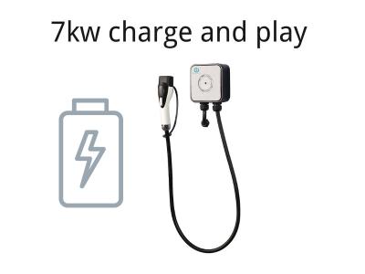 32A OCPP 1.6 Home Wall Mounted EV Charger 10000 Times CE Certificated