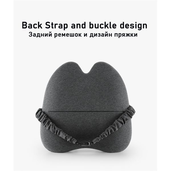 Office Chair Cushion Sets with Memory Foam Lumbar Support and Removable Knitted Cover