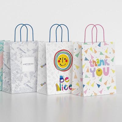 Bolsas de compras de papel Kraft com alças